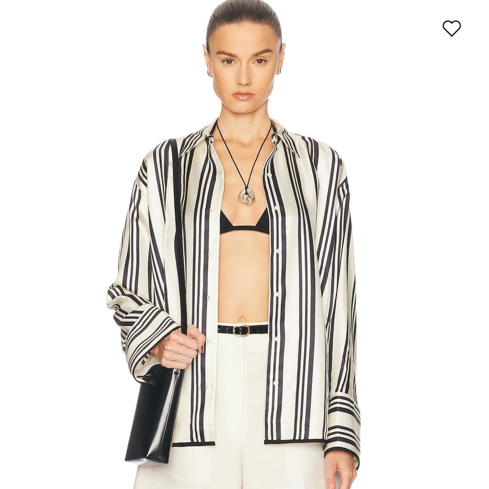 Heirlome vivi silk striped top